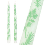 Herb Taper Dinner Candles - 2 Pack | Mothers Day Gifts |
