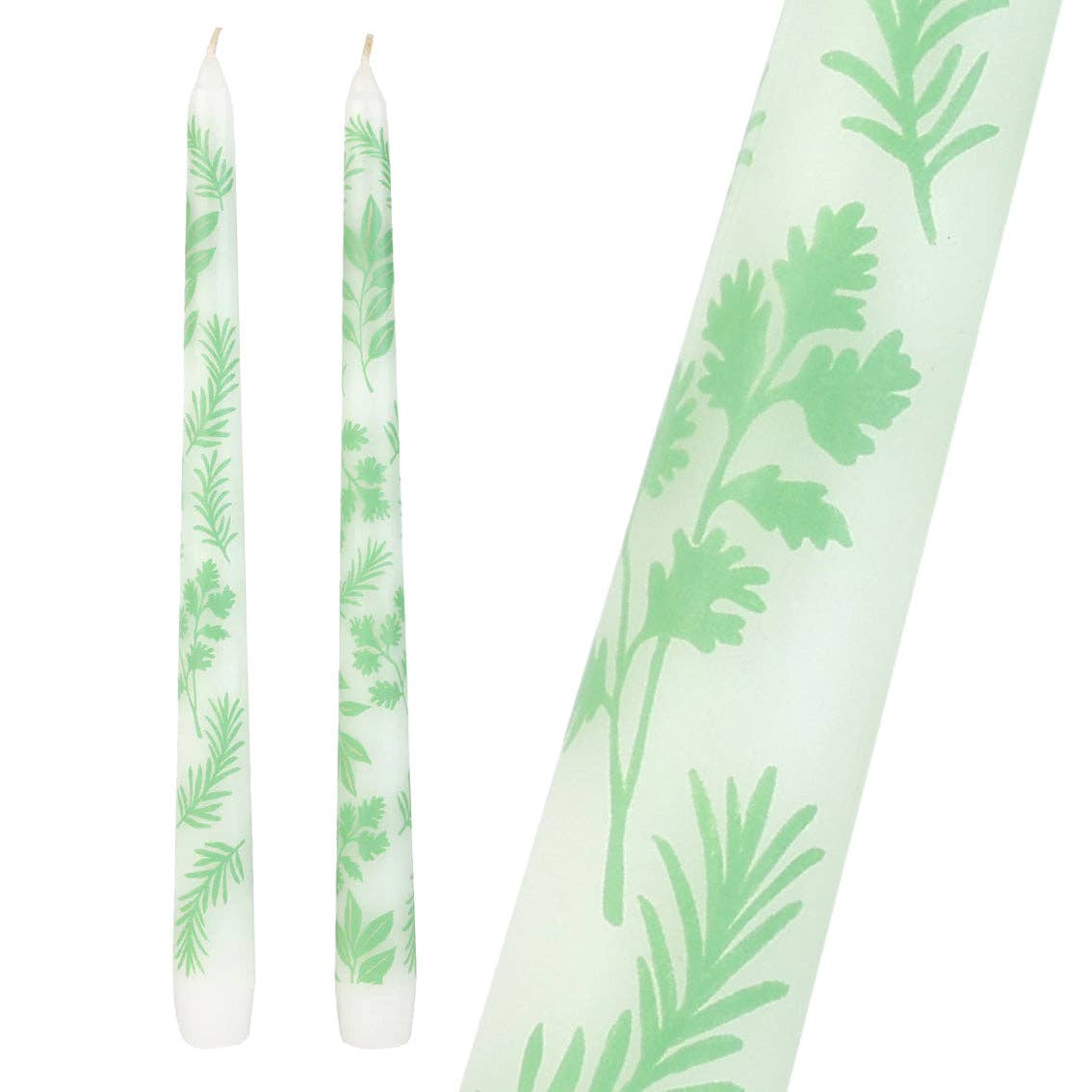 Herb Taper Dinner Candles - 2 Pack | Mothers Day Gifts |