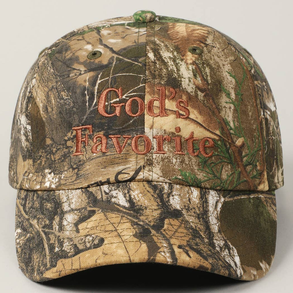 God's Favorite Camouflage Baseball Cap