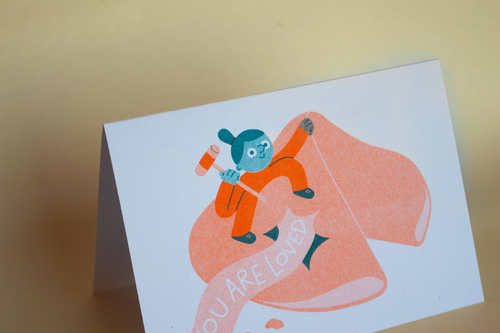 You are Loved Fortune Cookie A6 Card