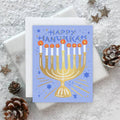 Starry Menorah Card