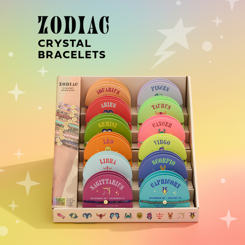 Mini Zodiac Bracelet Assortment – 4mm Crystal Beads