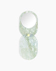 2 in 1 Pocket Comb Mirror in Sea Glass