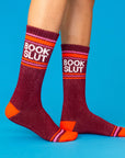 Book Slut Gym Crew Socks