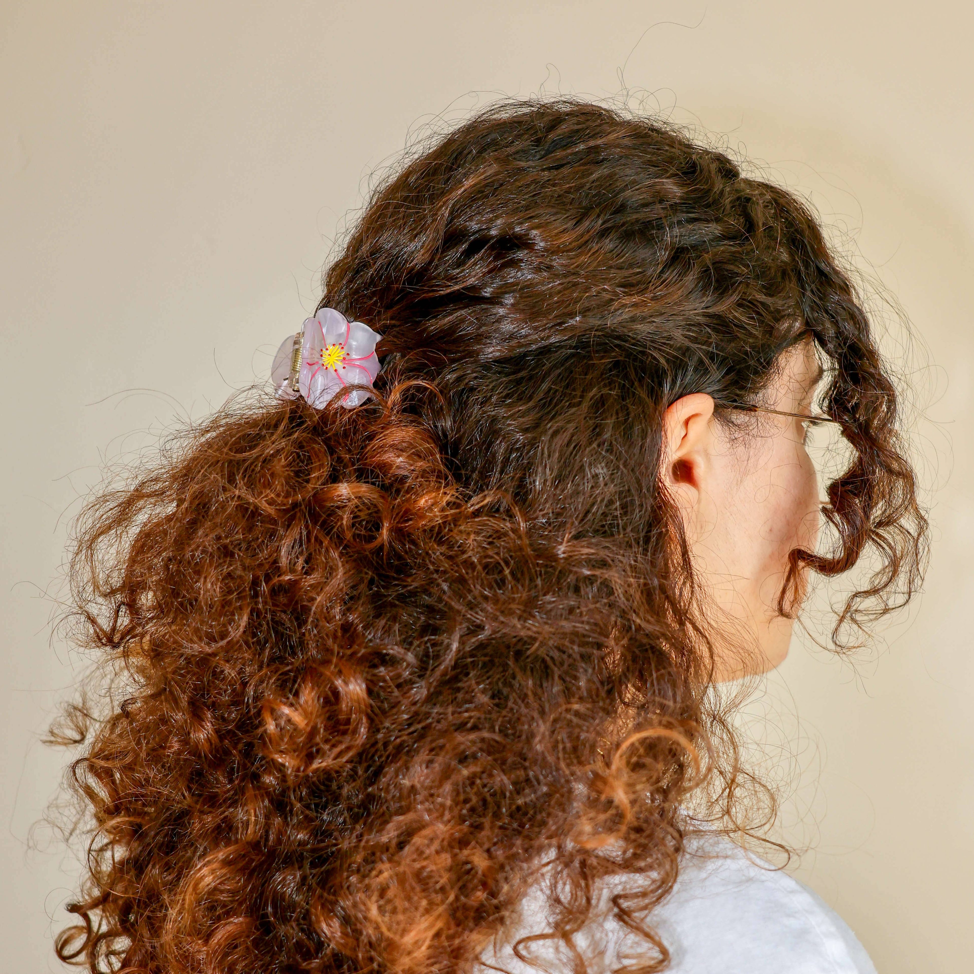 Mini Cherry Blossom Hair Claw Clip