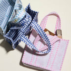 Quilted Floral Pattern Tote Bag