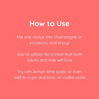 Glitter Sangria Cocktail/Mocktail Mix/Syrup