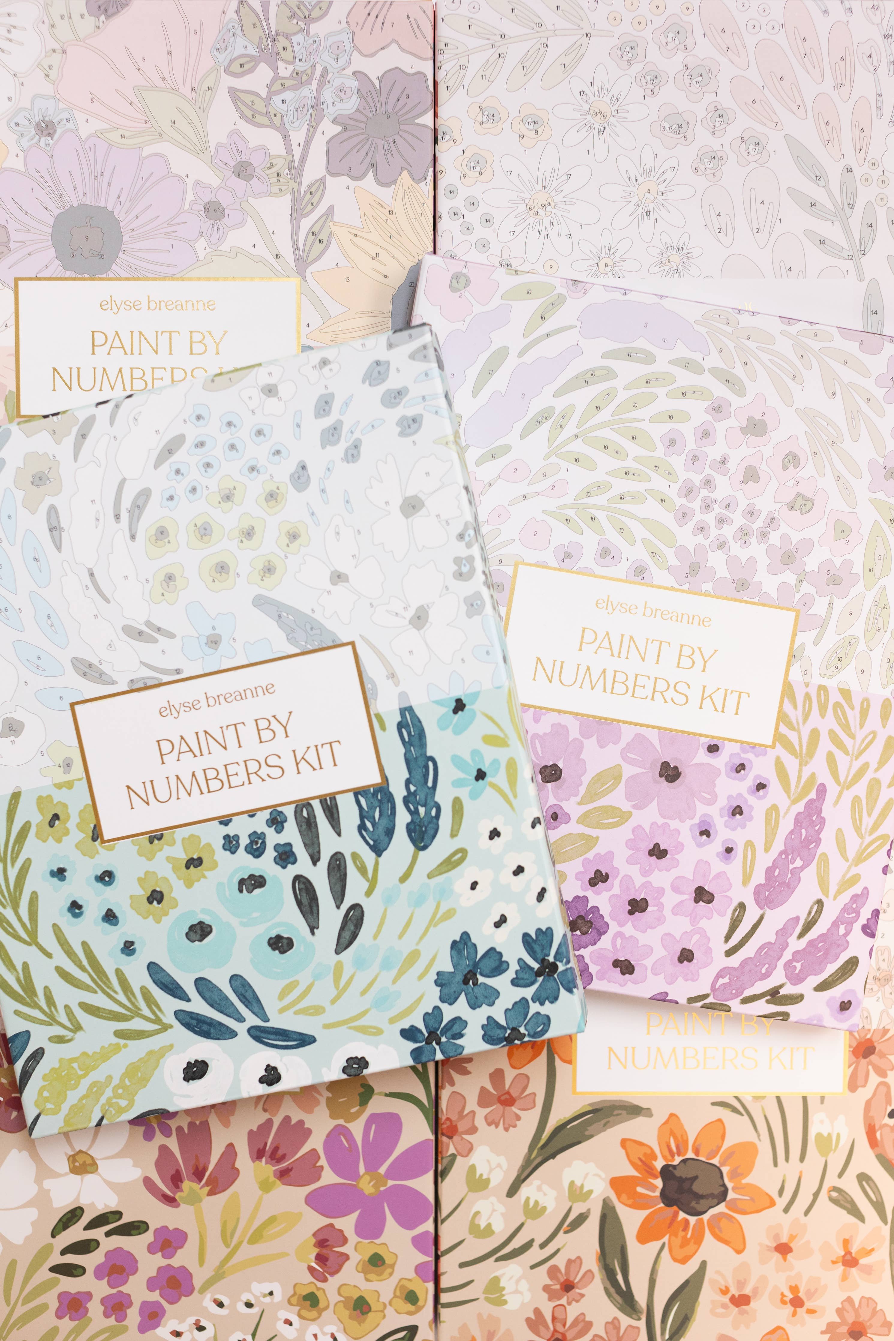 Waterfall Floral Paint By Number Kit