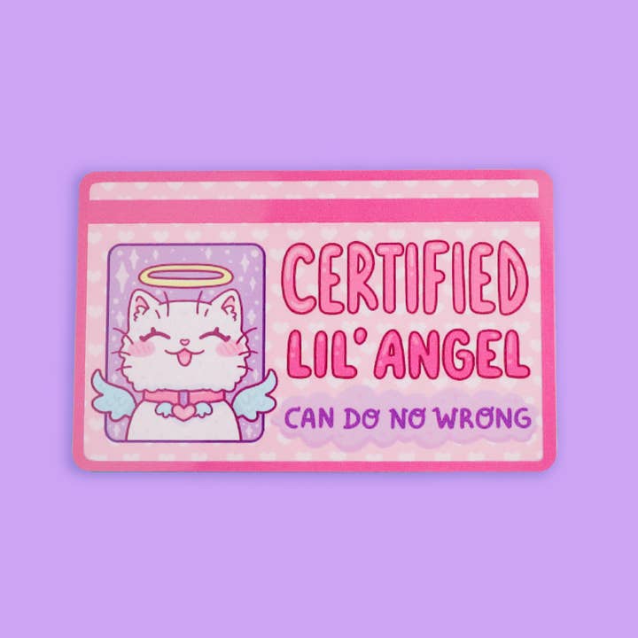 Certified Lil' Angel Kitty Drivers License