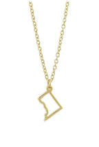 State Necklace - Gold - WASHINGTON DC