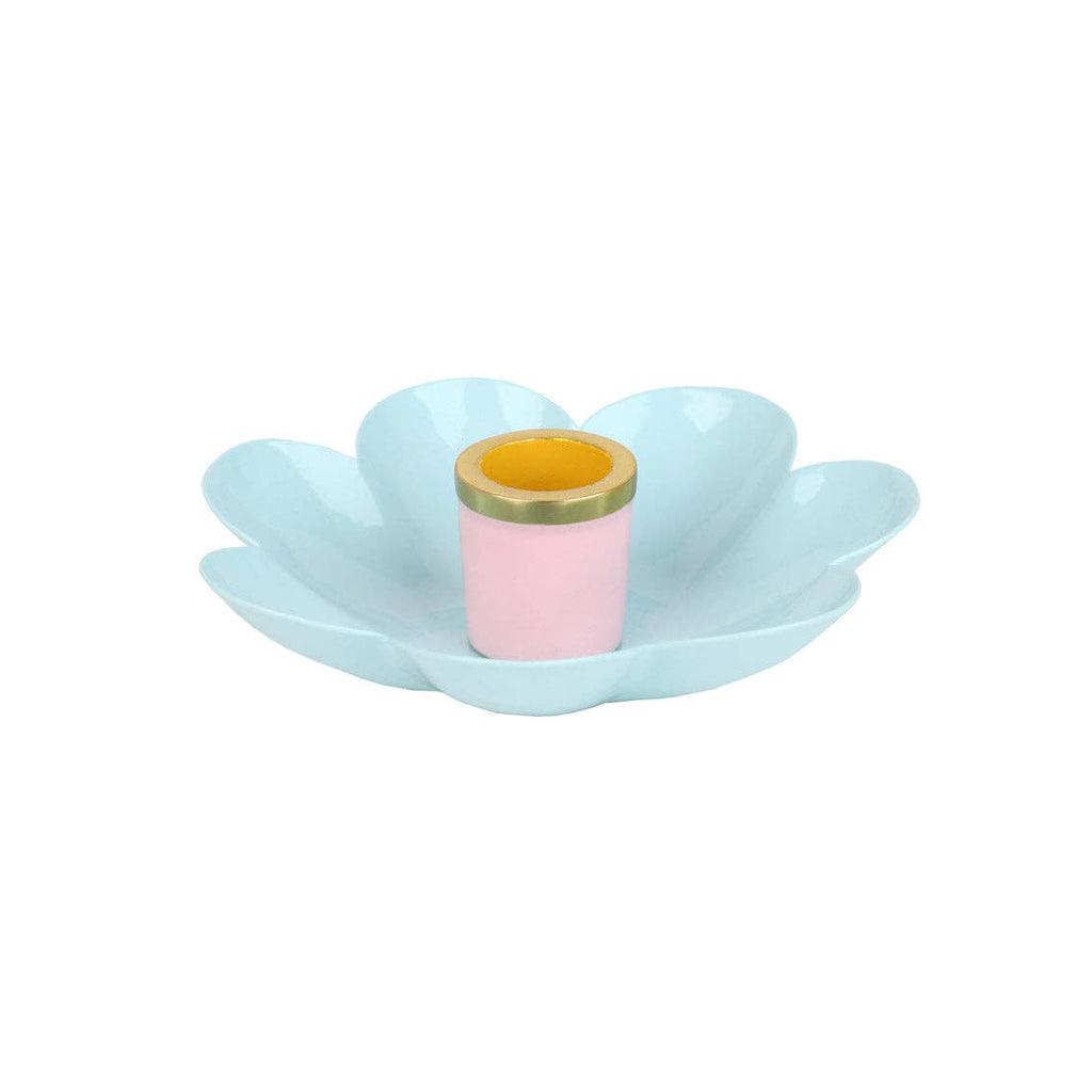 Colored Enamel Flower Shaped Candle Holders | Mothers Day Gifts |