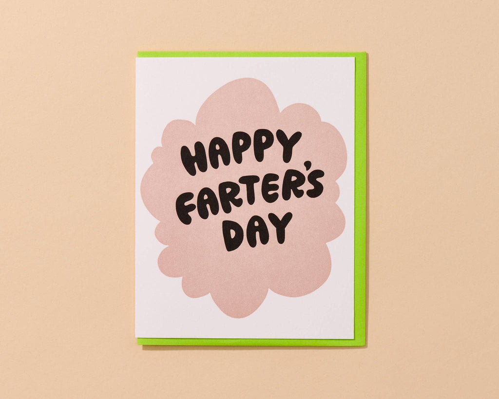 Happy Farter's Day Letterpress Card