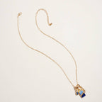 18 Inch Sardine Can Fish Stone Charms Necklace