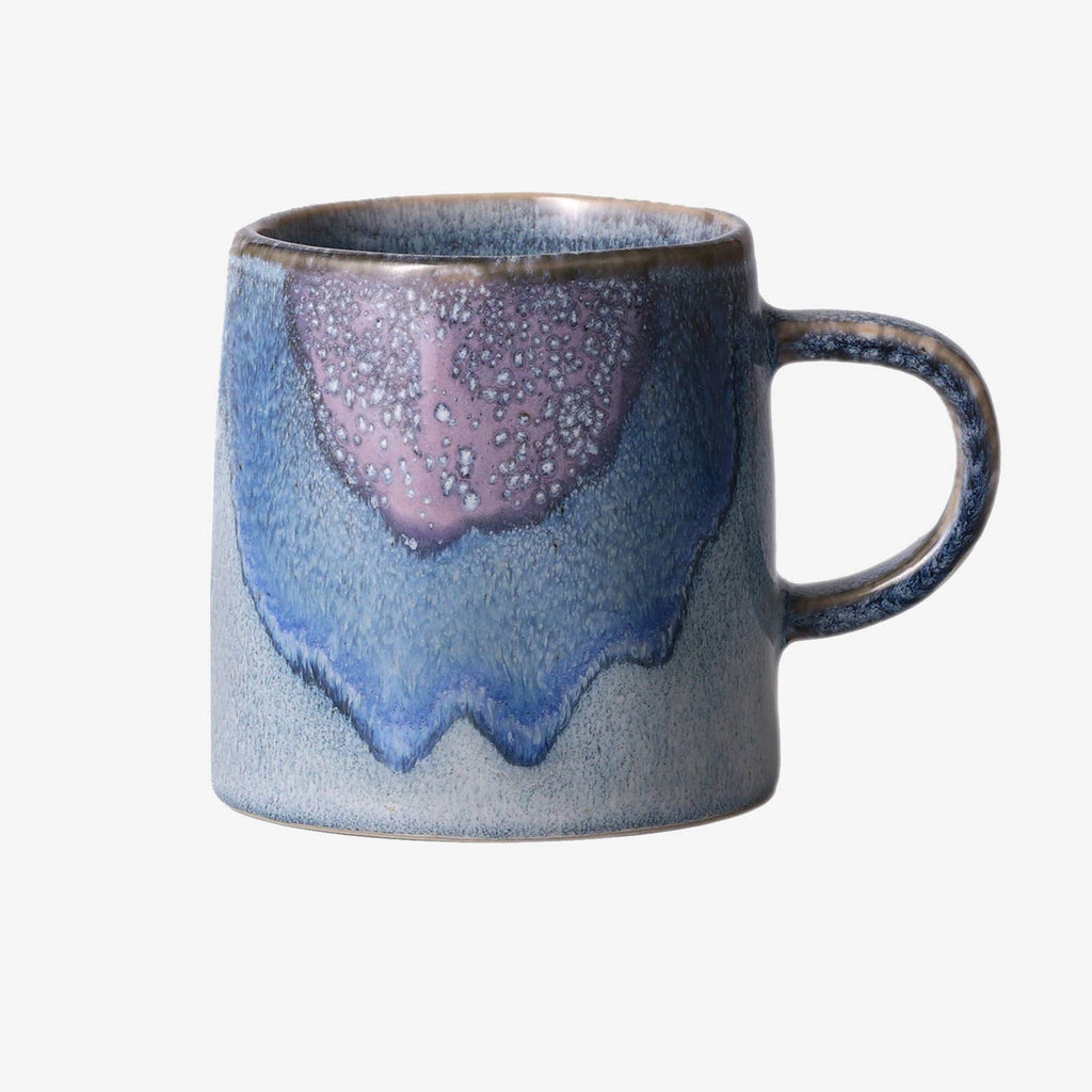 Handmade Reactive Glaze Coffee Mug-Artisan Ceramic Mug-Blue