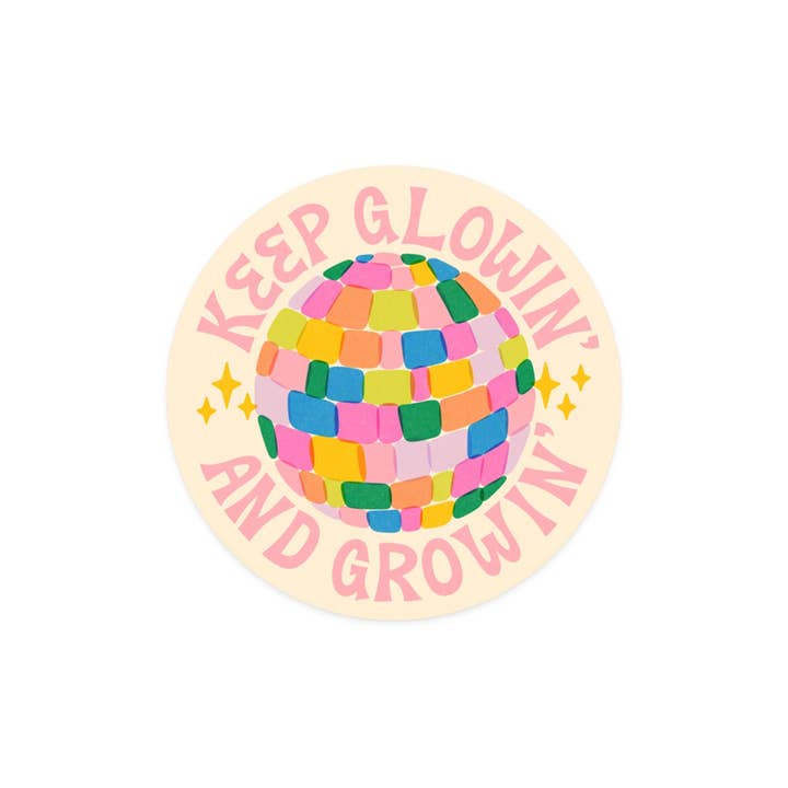 Glowing and Growing Sticker