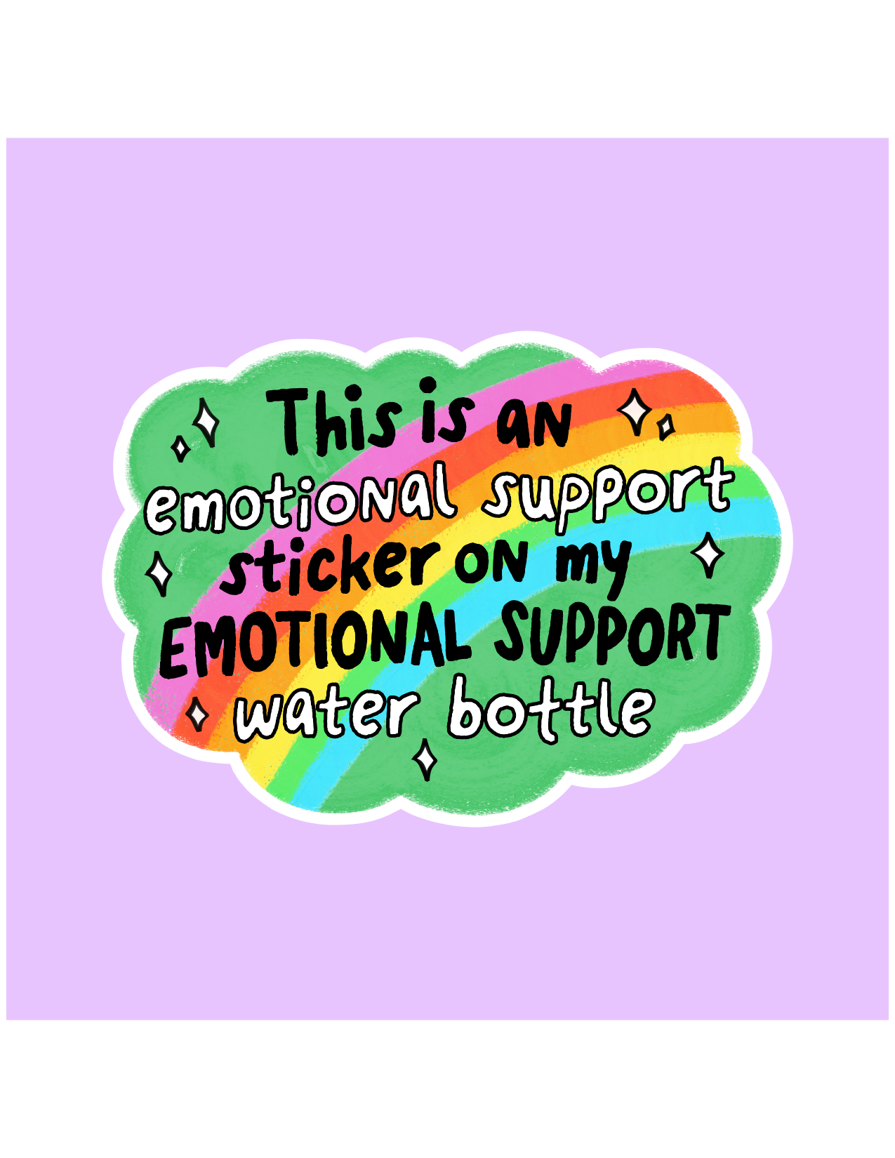 Emotional Support Sticker