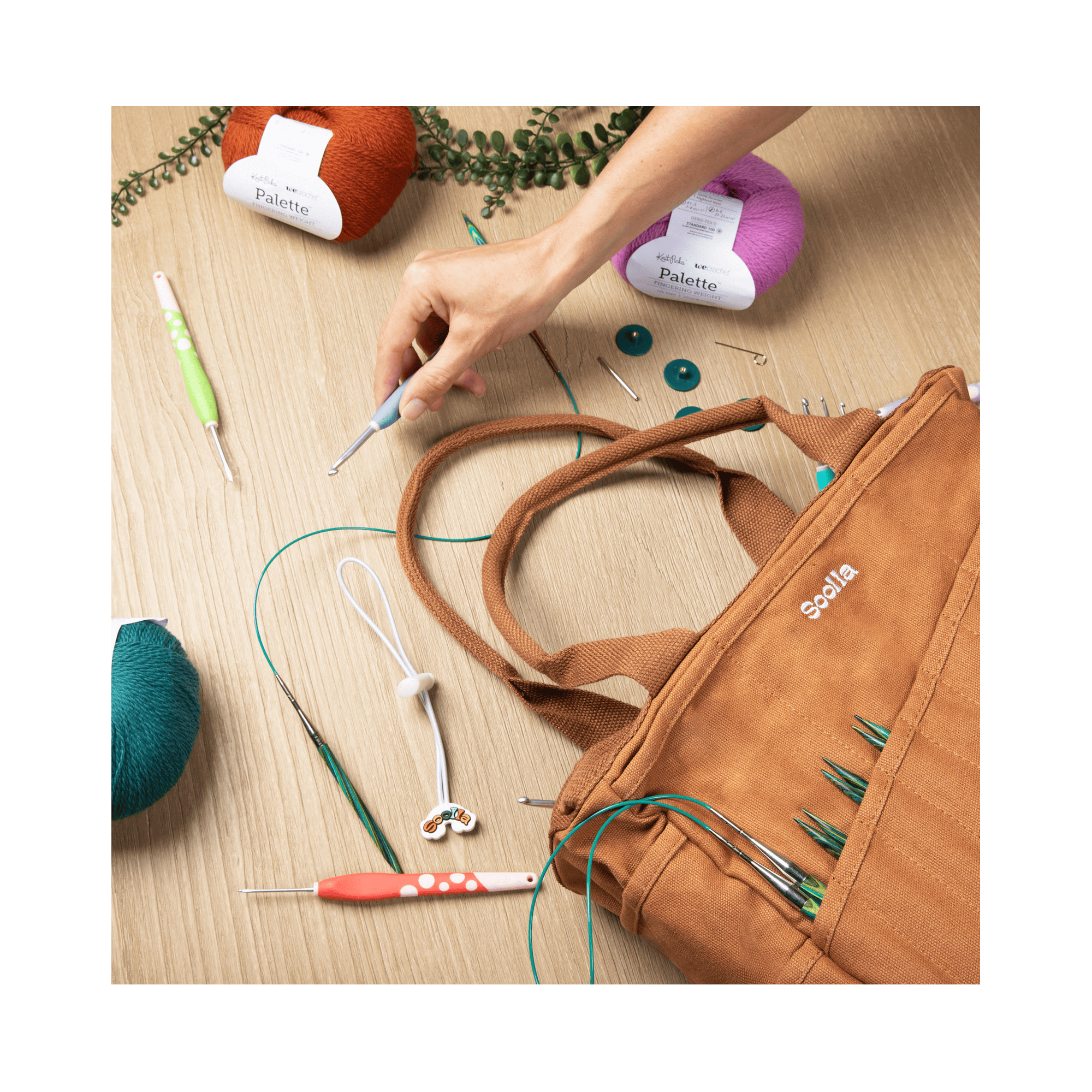 Soolla Studio Artist Bag, Becca Sands, Crochet Project Bag