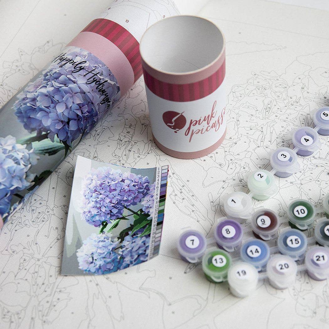 Happily Hydrangea Paint by Numbers