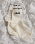 Bride Ruffle Socks | Bachelorette, Gift, Bridal