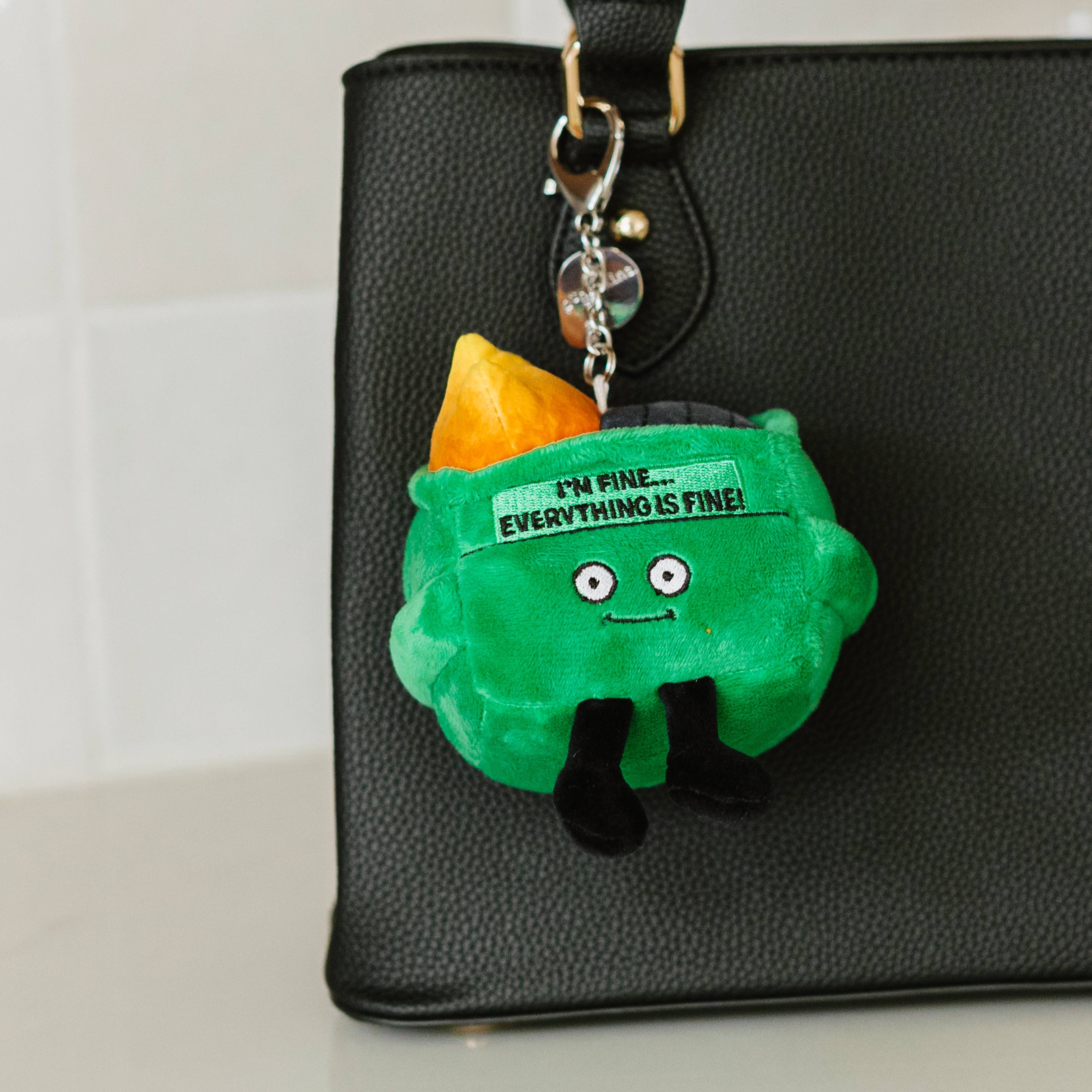 Dumpster Fire Plush Bag Charm