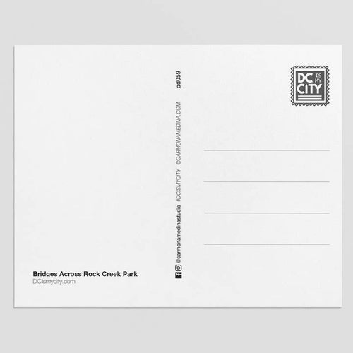 Bridges Across Rock Creek Park Postcard