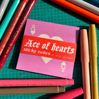 Ace of Hearts Sticky Note Pad