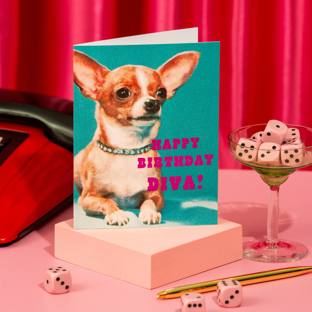 Birthday Diva – Foil Birthday Greeting
