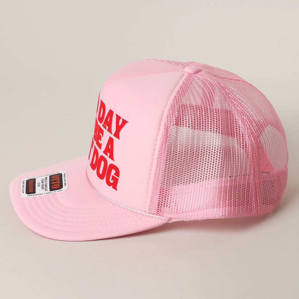 BAD DAY TO BE A HOT DOG Mesh Back Foam Trucker