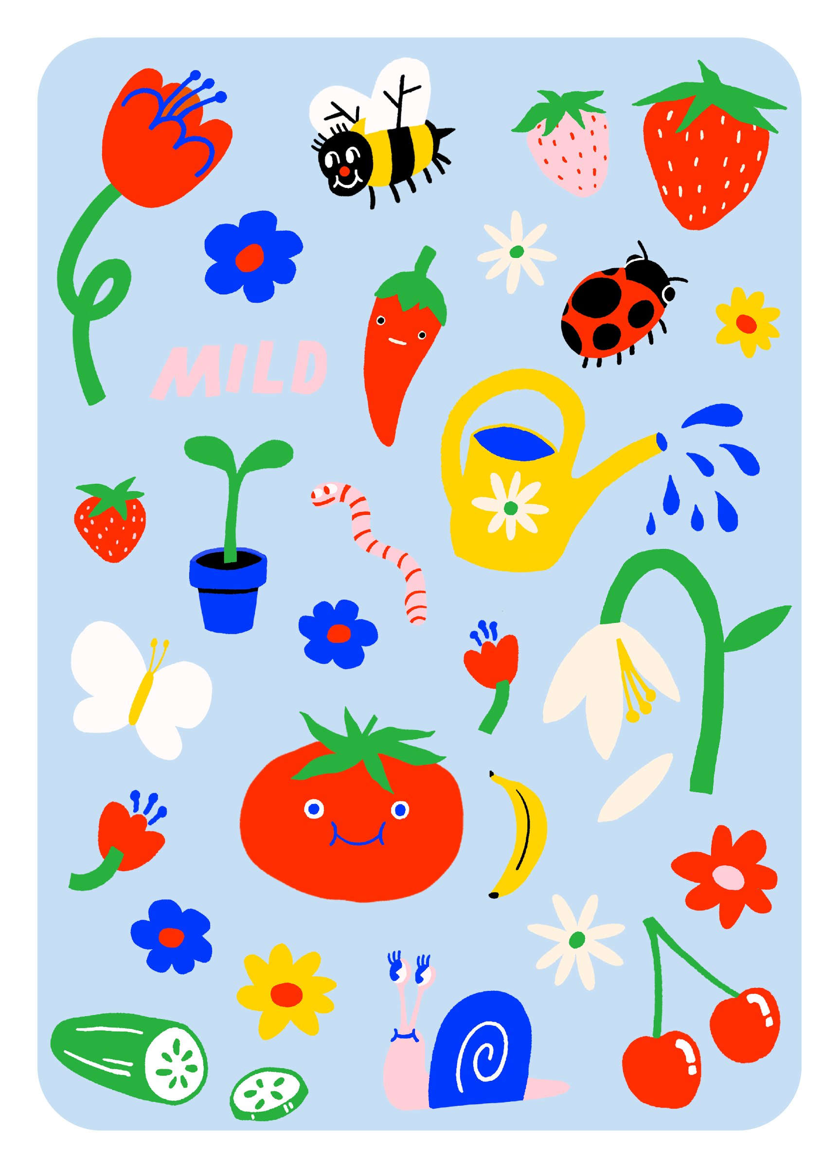 Garden Gone Mild Iron On Sheet Set