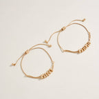 7.25 Inch Metal Puffy Mama Mini Pendant Bracelet