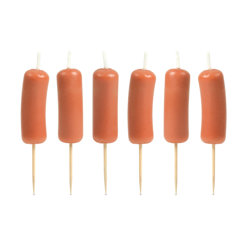 Sausage Party Candles - Set of 6