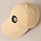 8 Ball Embroidered Corduroy Cap