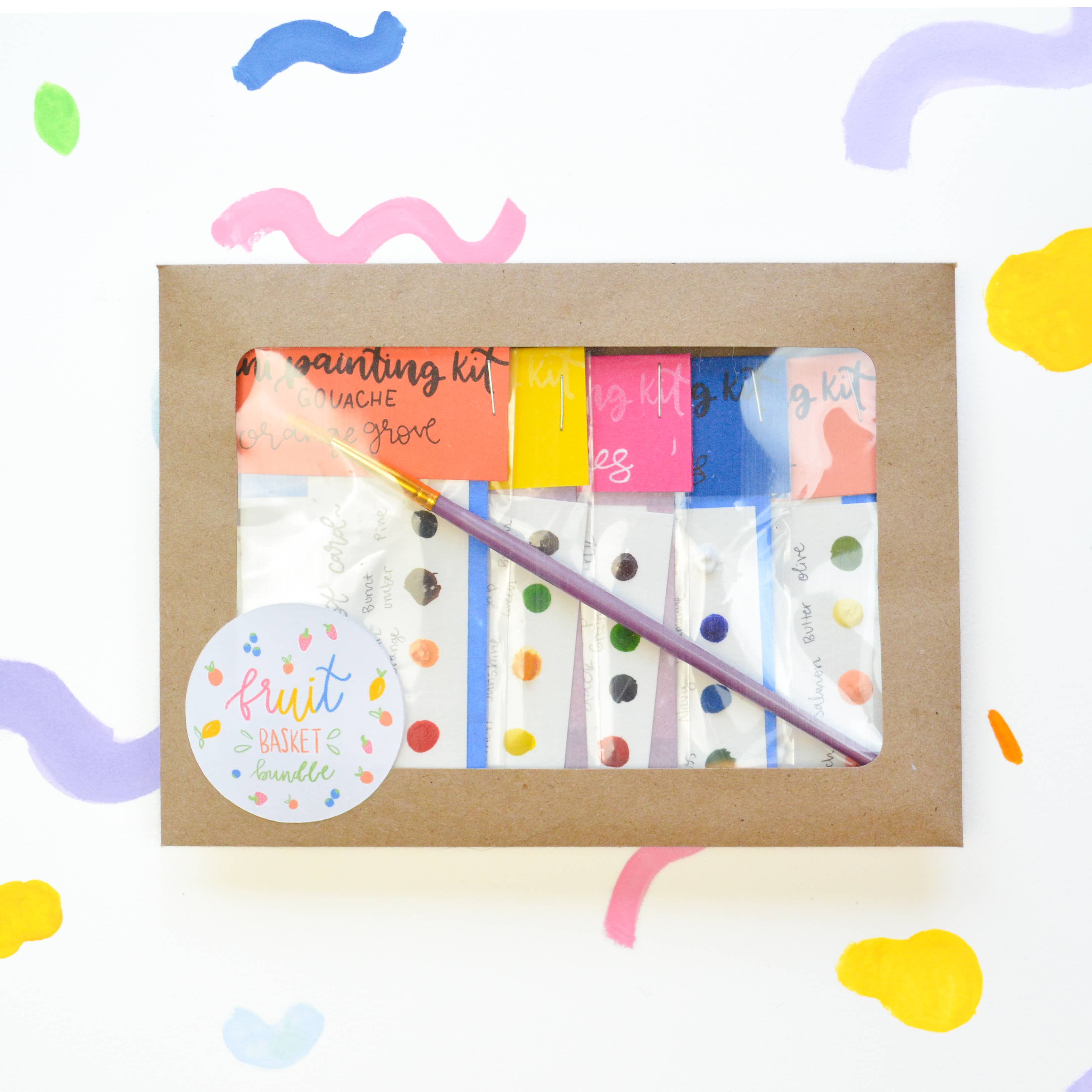 Mini Painting Kit Bundle- Fruit Basket