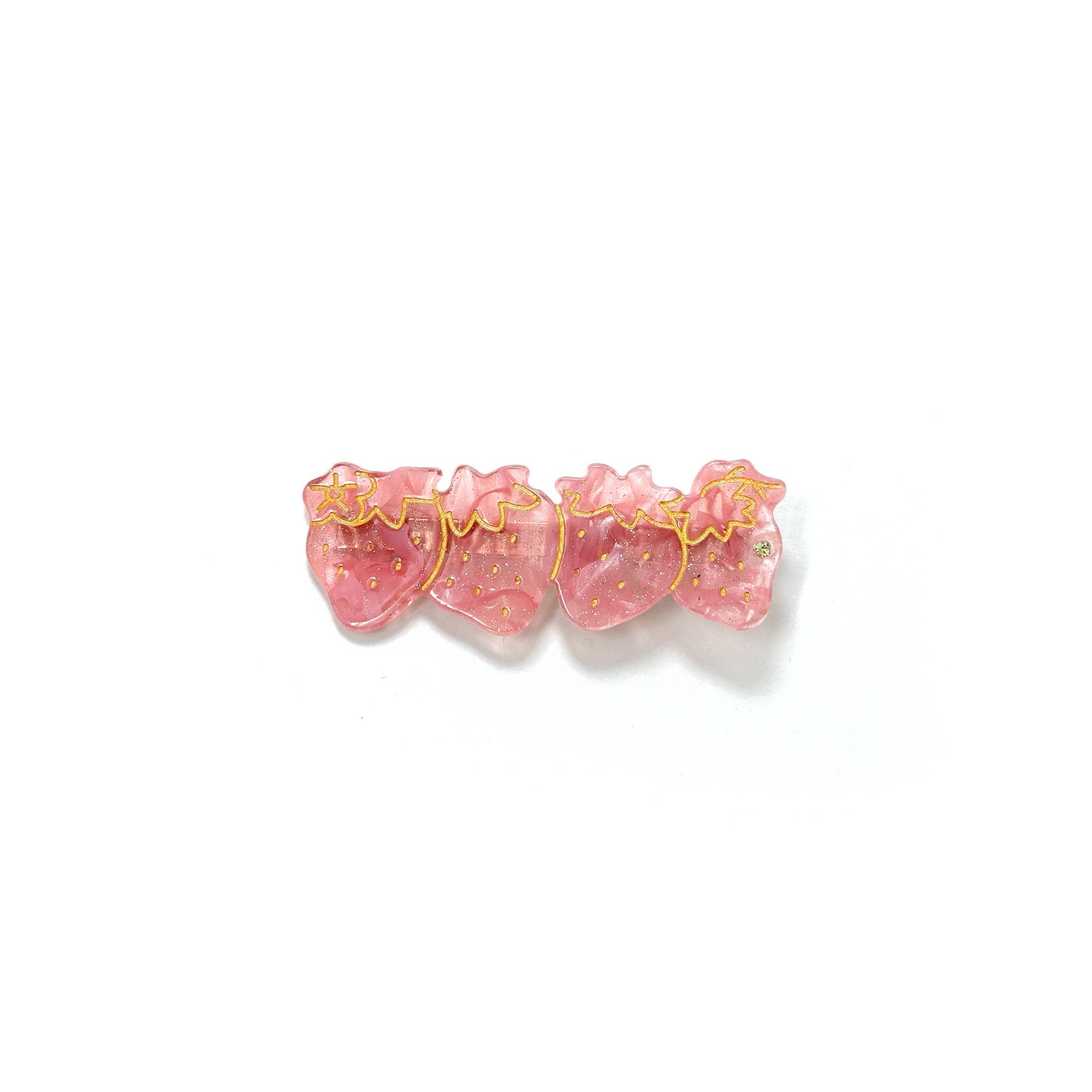 Strawberry Hair Clip Set – Pink and Red
