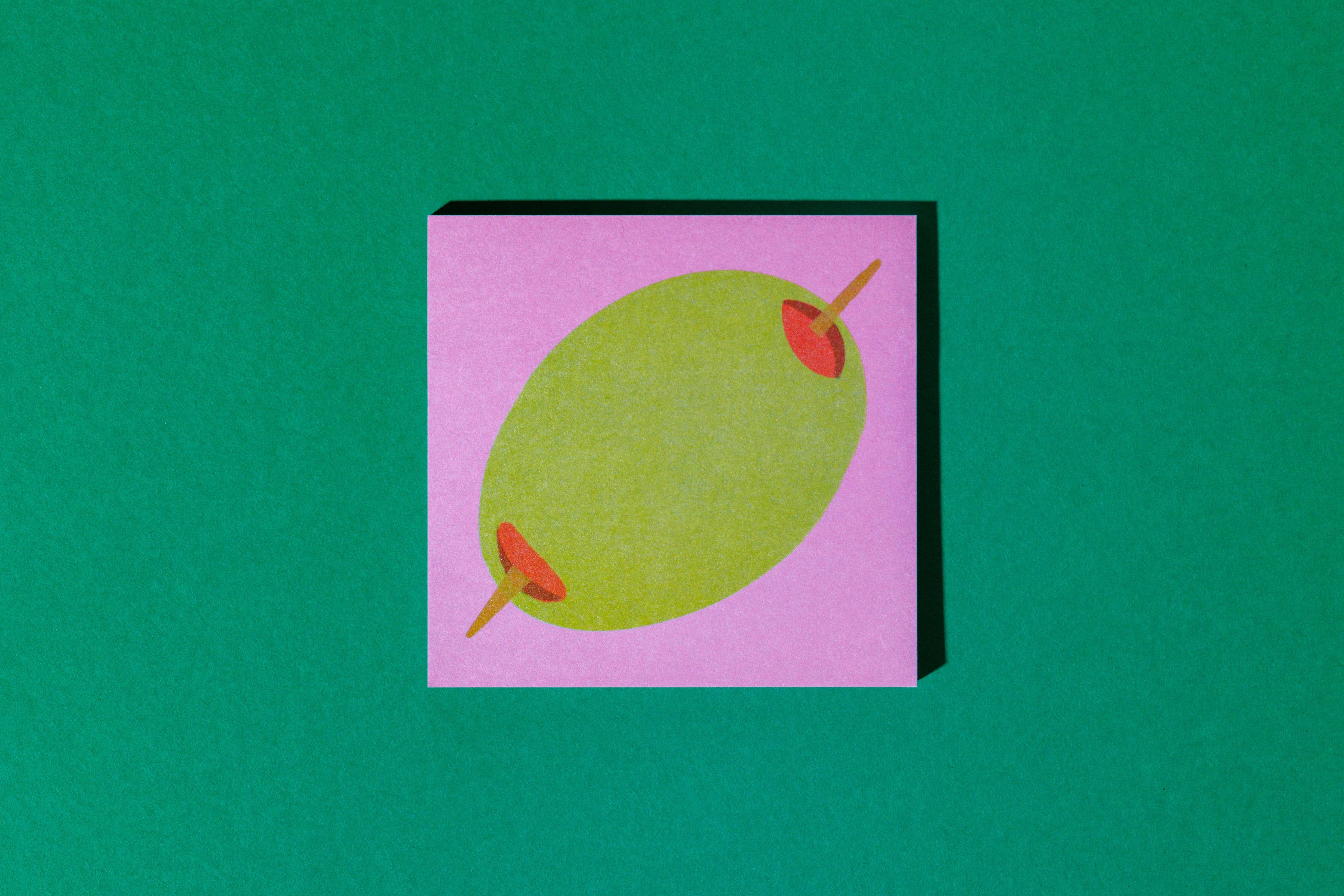Lunch Notes - Deli + Olive Sticky Note 2 Pack