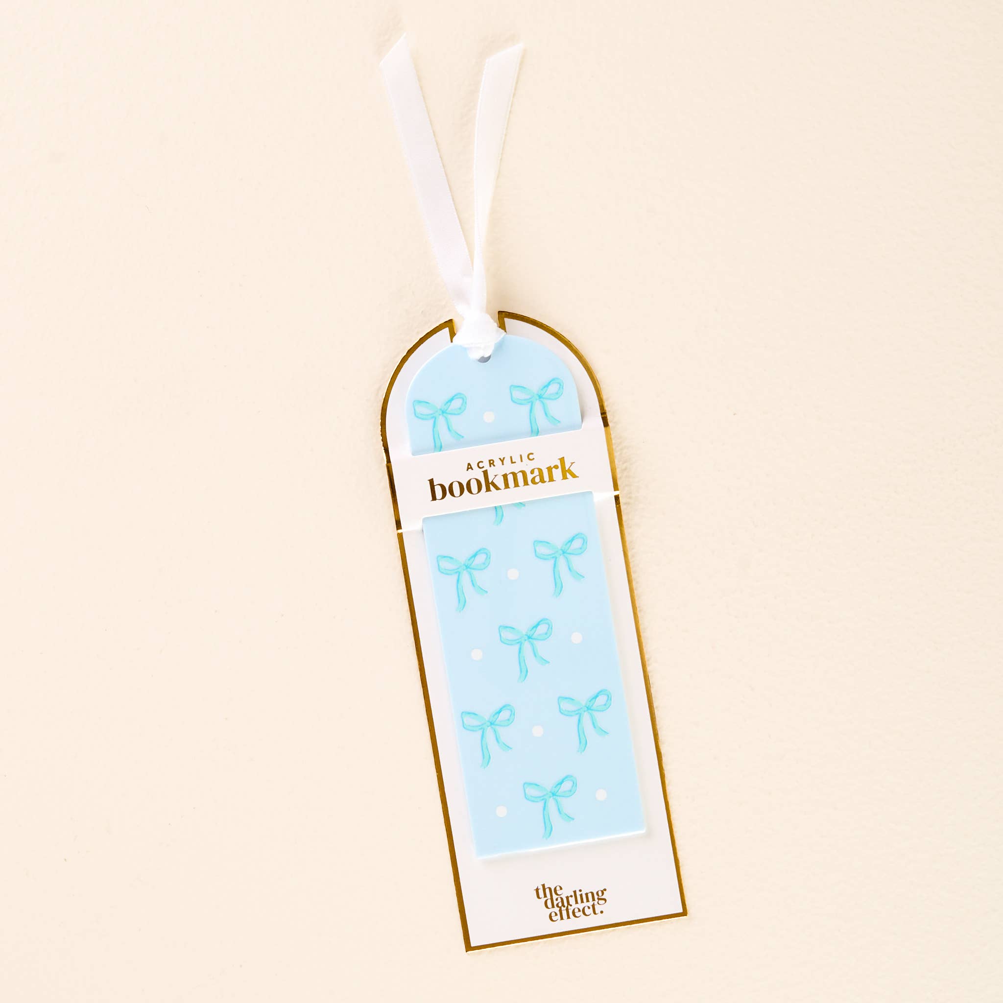 Acrylic Bookmark-Bows Blue