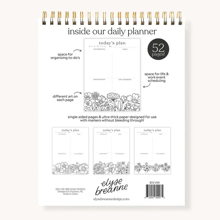 Color-In Daily Planner