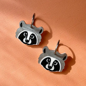 Cutesy Raccoon Earrings