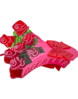 Large Gummy Rose Bouquet Hair Claw Clip