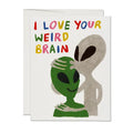 Alien Love greeting card
