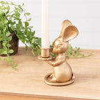Gold Mouse Candle Holder