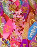 Forced to Work Born to Dilly Dally Keychain