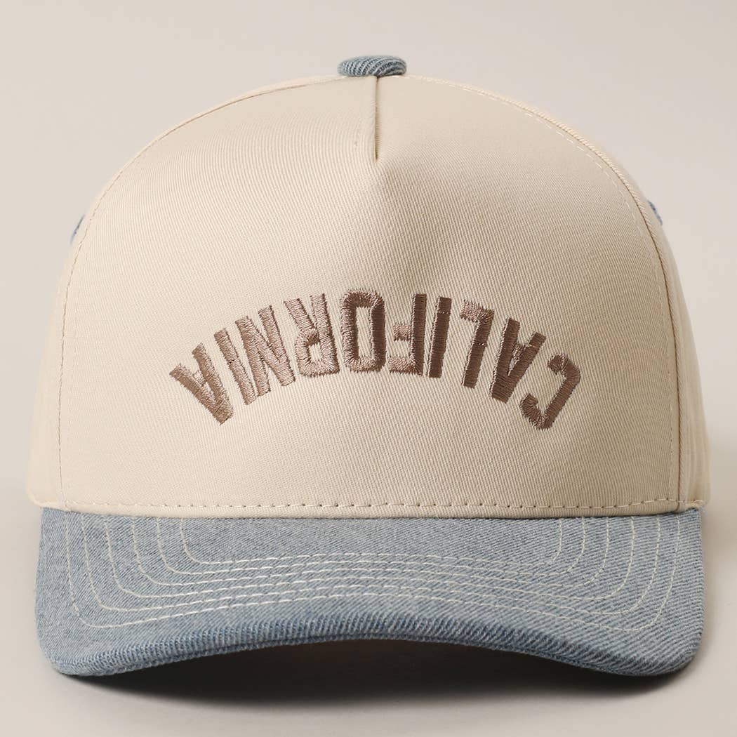 Custom Two-Tone Trucker Embroidered Hat - UPSIDE DOWN STATE
