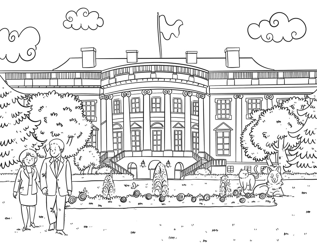 Color Washington DC coloring guidebook