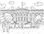 Color Washington DC coloring guidebook