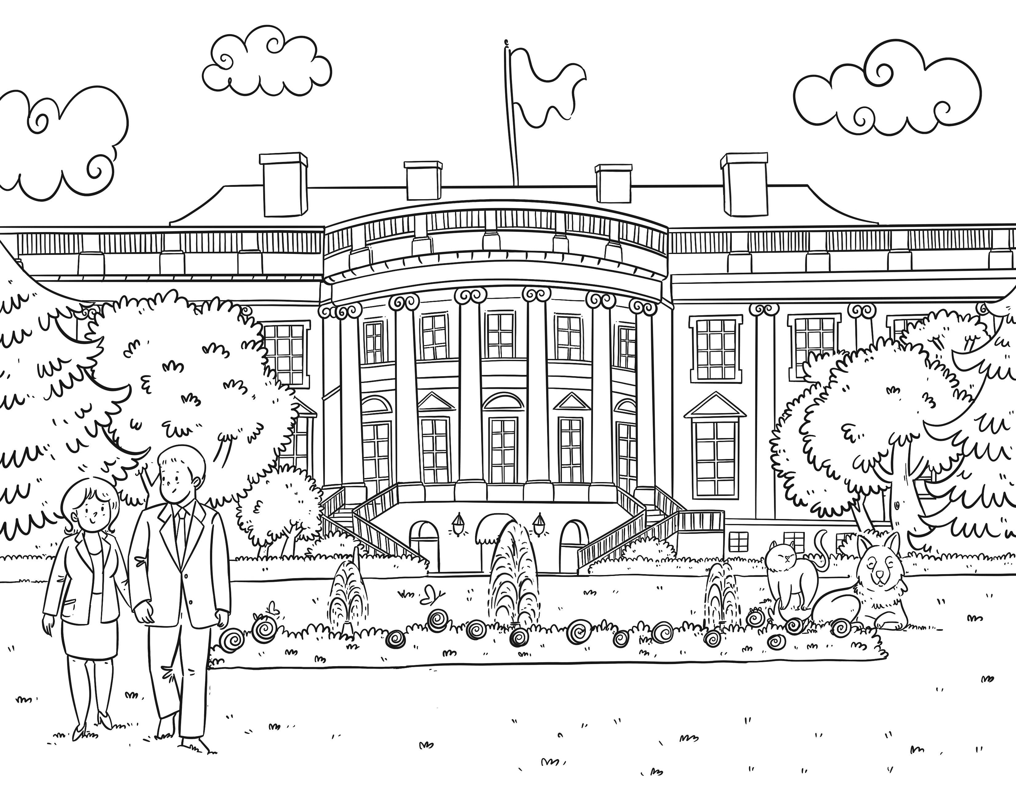 Color Washington DC coloring guidebook