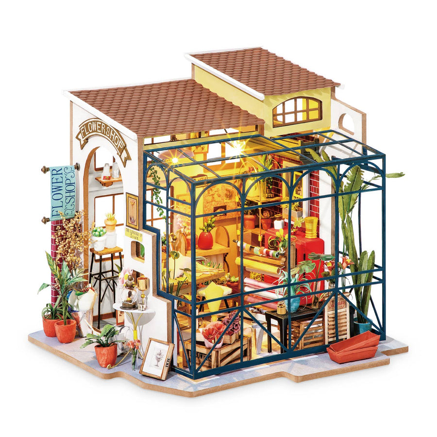 Diy Miniature House Kit: Flower Shop