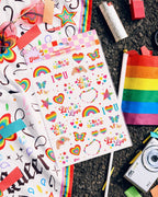Pride Rainbow Tattoos | LGBTQ, festival, party favors