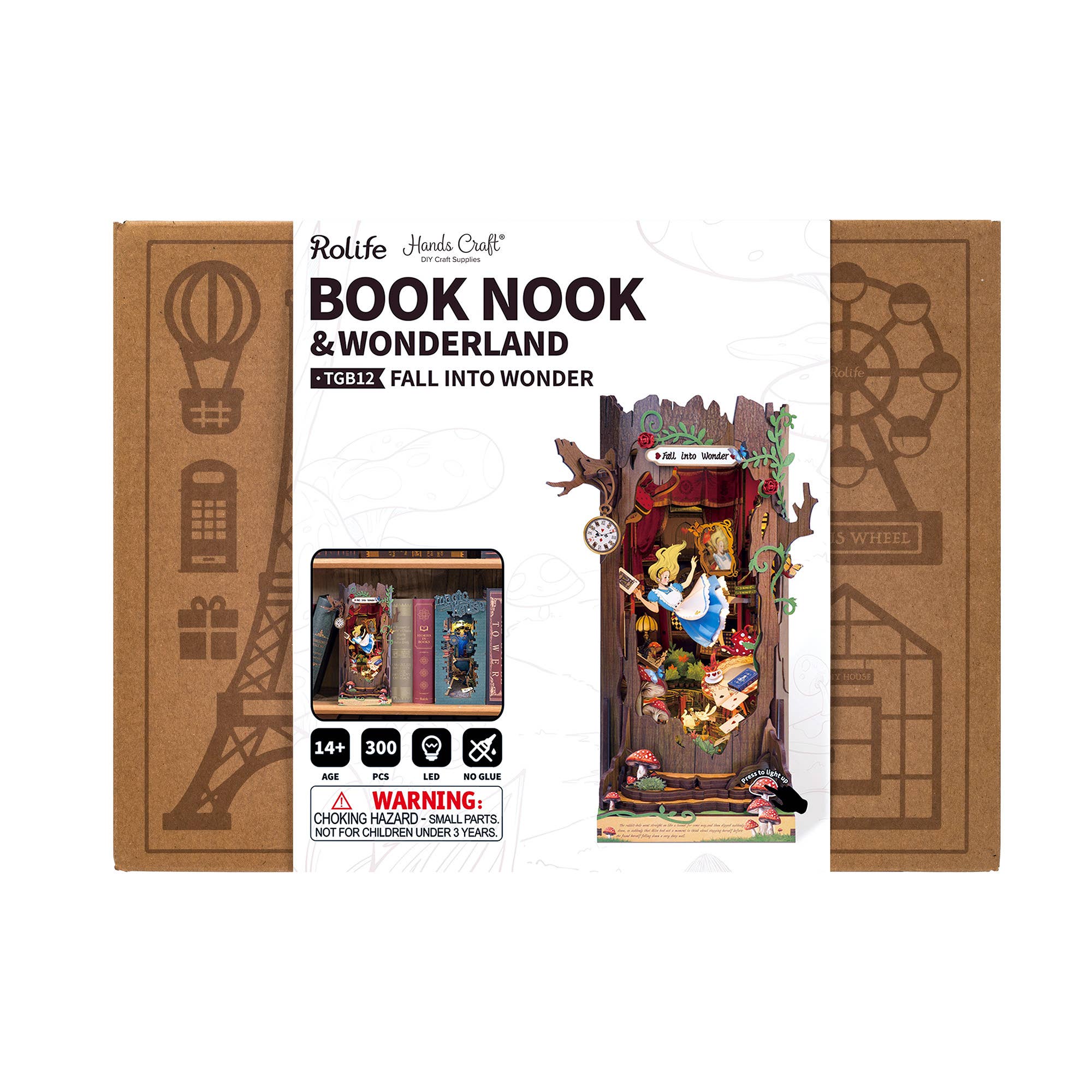 DIY Miniature Book Nook Kit: Fall into Wonder