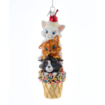 Ice Cream Cone W/Cats